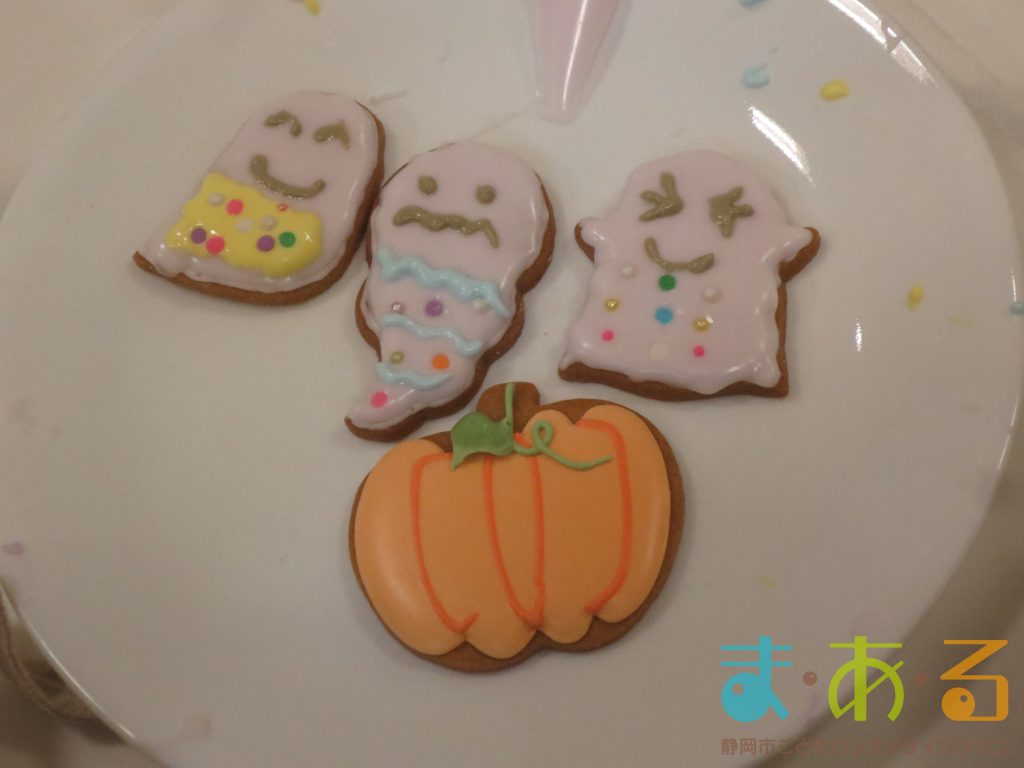 2017年10月30日おばけとかぼちゃのアイシングクッキー