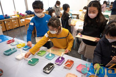 2023年3月5日砂絵工作で絵を作ろう