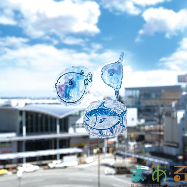 2024年4月9日_魚のウインドウステッカー