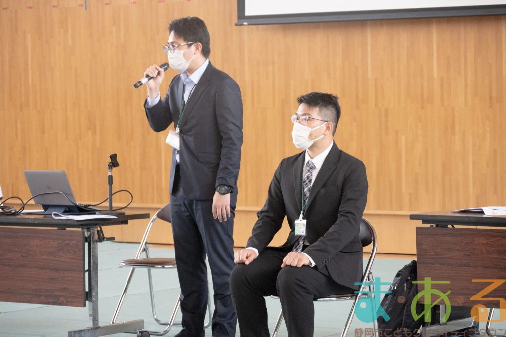 静岡市立清水第一中学校の団体利用の様子（2024年5月13日開催） 静岡市こどもクリエイティブタウンま・あ・る