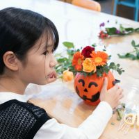 10月26日ハロウィンのフラワーアレンジ