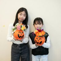 10月26日ハロウィンのフラワーアレンジ