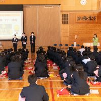 静岡市立清水第六中学校の団体利用の様子_