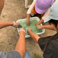2025年7月21日_夏の里山で藍の生葉染め体験