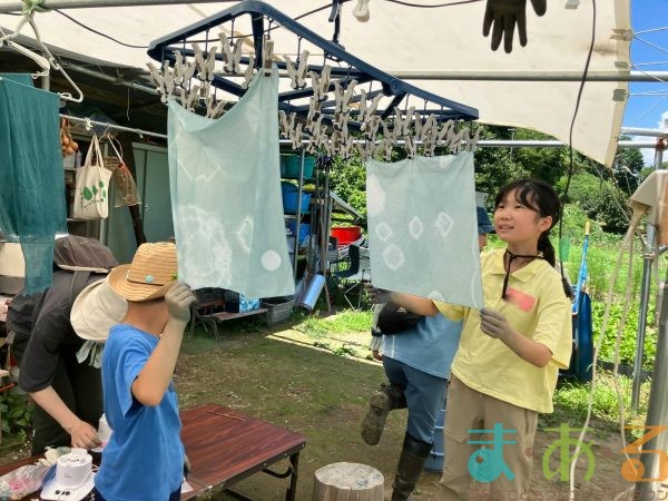 2025年7月21日_夏の里山で藍の生葉染め体験