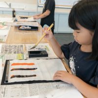 2025年8月17日_書道にチャレンジ！_