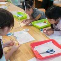 2025年8月11日_科学実験！ペーパークロマトグラフィーでしおり作り