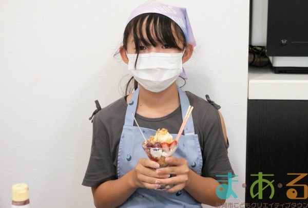 2025年8月29日クランブルパフェを作って食べよう！