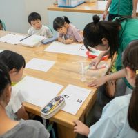 2025年8月11日_科学実験！ペーパークロマトグラフィーでしおり作り