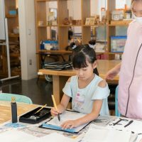 2025年8月17日_書道にチャレンジ！_