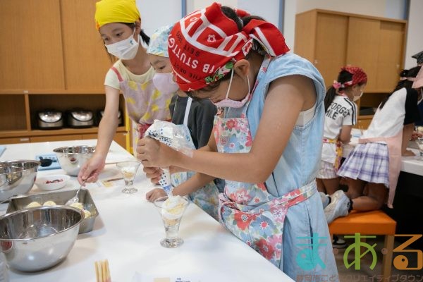 2025年8月29日クランブルパフェを作って食べよう！