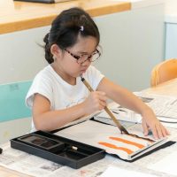 2025年8月17日_書道にチャレンジ！_