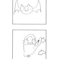 ハロウィンプラバン下絵