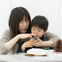 2025年12月13日_松ぼっくりのツリー作り