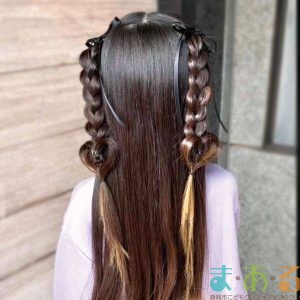 2026年2月15日_リボンヘアアレンジ1